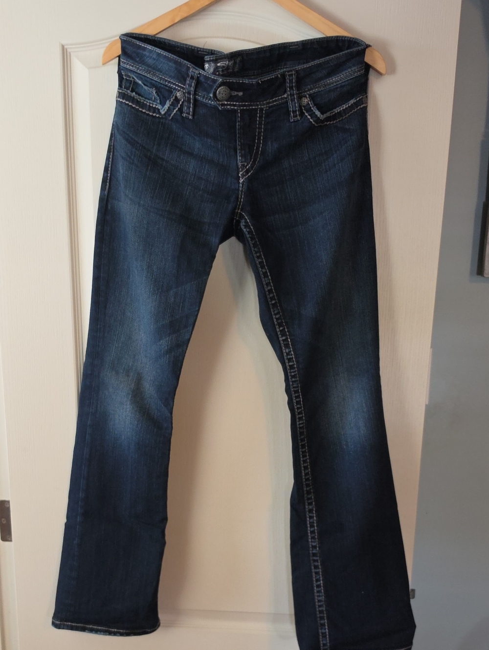 Silver Jeans Tuesday 16 1/2" Dark Blue Boot Cut Women’s Jeans